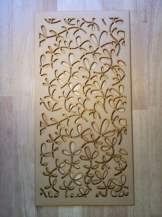 Leaf Shoots Decorative Screen Radiator Cabinet Panel 2FT x 4FT 3mm 6mm 0023