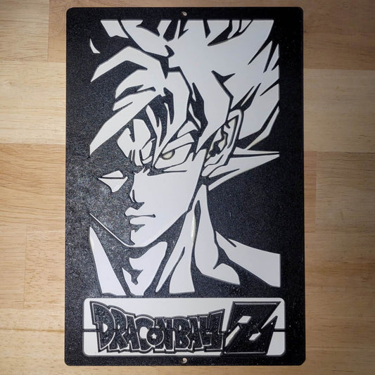 Large Wooden Dragonball Z 3D Anime Sign Wall art Door Hanging Plaque Painted