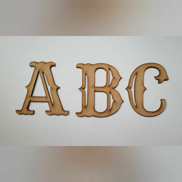 Large wooden Letters MDF Cowboy Old Western Font 10-60cm 6mm Thick Sign Craft