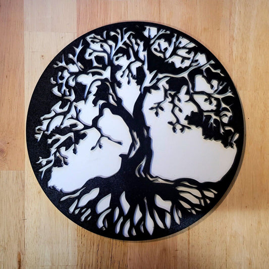 Large Celtic Tree of Life Sign 3D Irish Wall art Door Hanging Plaque Painted