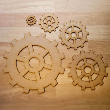 Wooden Steampunk Gears Cogs Industrial Decoration 5-60cm Cog Wheel Wall Décor