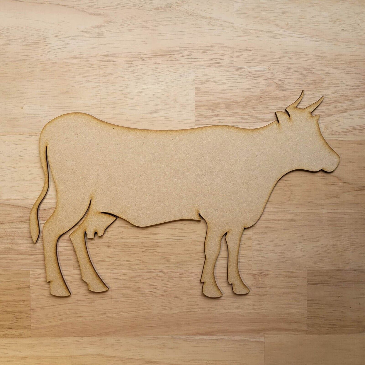 Rectangular Cow Large Wooden Farm Animal Cow Shapes MDF 10-60cm 3mm Thick Sign Craft L