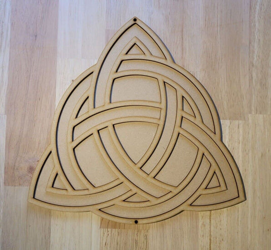 Celtic Knot Large 3D Wooden Irish Family circle Sign Wall Door Hanging Plaque