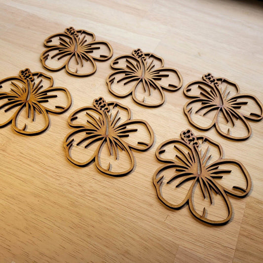 Large Wooden Floral Lily Flower Shapes MDF 5-60cm 3mm Thick Sign Craft Laser Cut