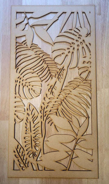 Jungle Leaf Decorative Screen Radiator Cabinet Panel 2FT x 4FT 3mm 6mm 0044