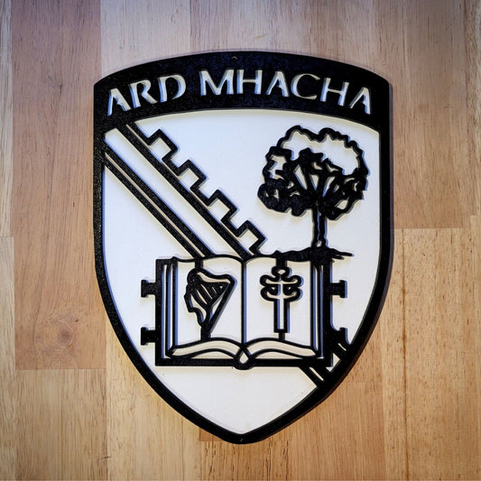 Large wooden GAA Armagh Gaelic Sports 3D Sign Wall art Hanging Plaque Painted